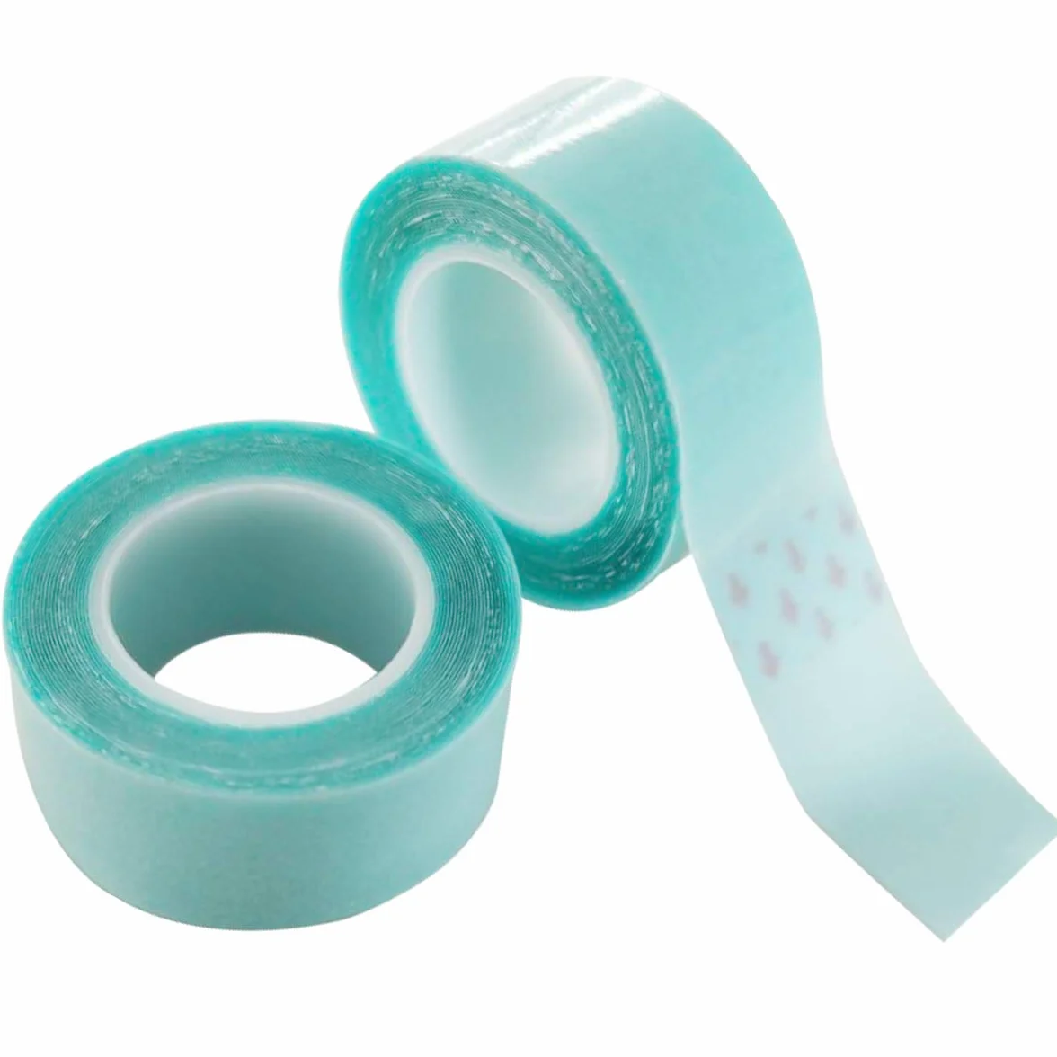 2PCS 6 Metri Nastro per Extension con Biadesivo, 20mm Nastro Biadesivo per Extension Capelli, Nastro Biadesivo per PU Extension Parrucca Adesivo Impermeabile Chiaro -Blu