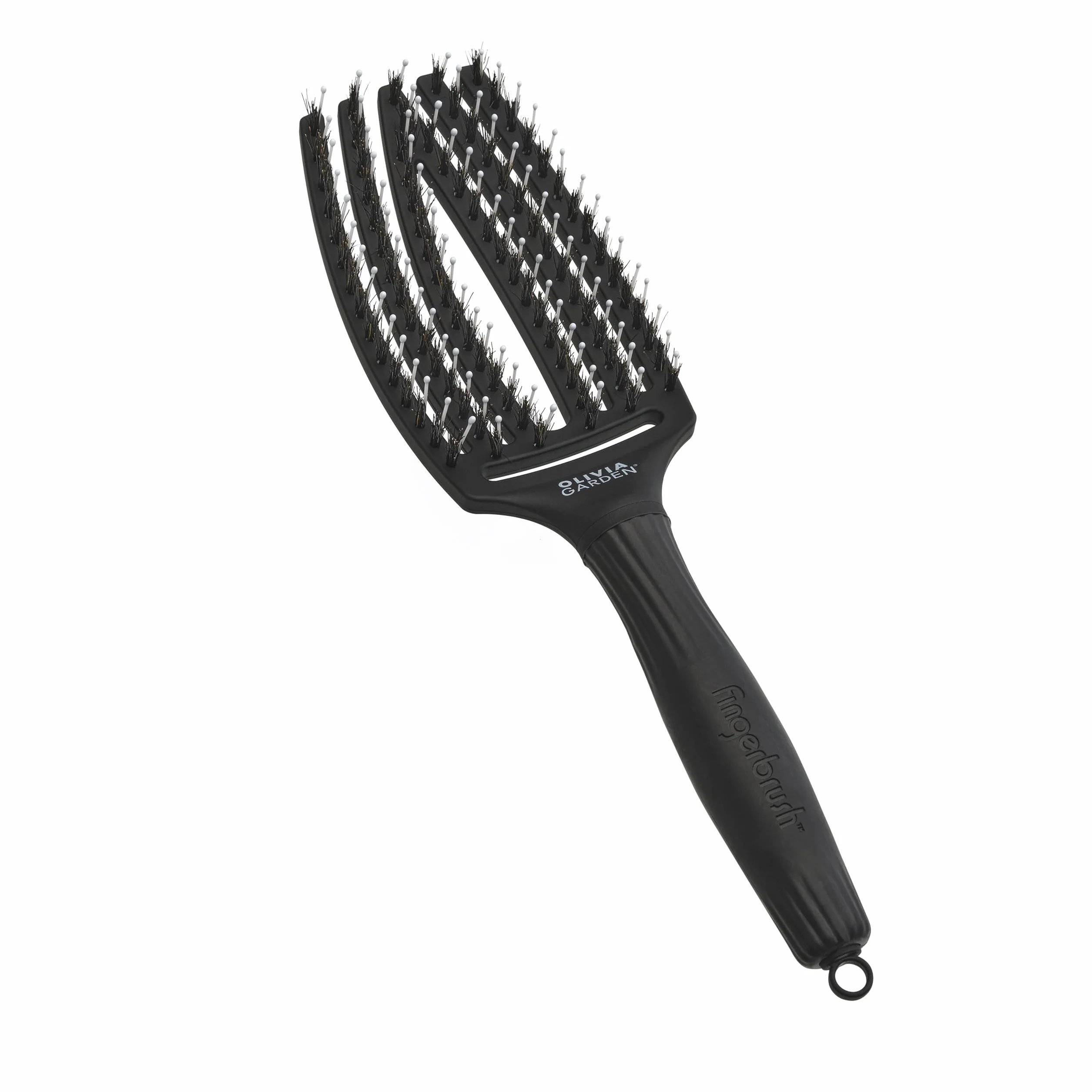 Olivia Garden Fingerbrush Care Iconic - Spazzola Districante in Setole di Cinghiale & Nylon per Capelli Sani e Brillanti
