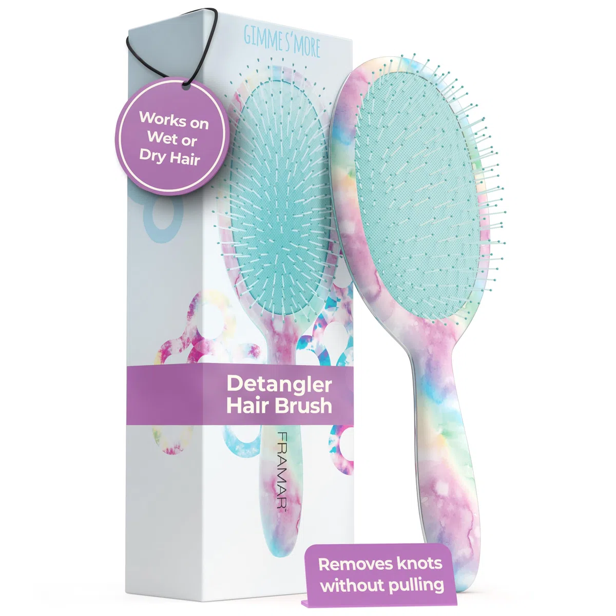 Framar Districante Spazzola per Capelli – No More Tangles Hairbrush – Elegante Spazzola Districante, Spazzole per capelli per donna, uomo e bambino