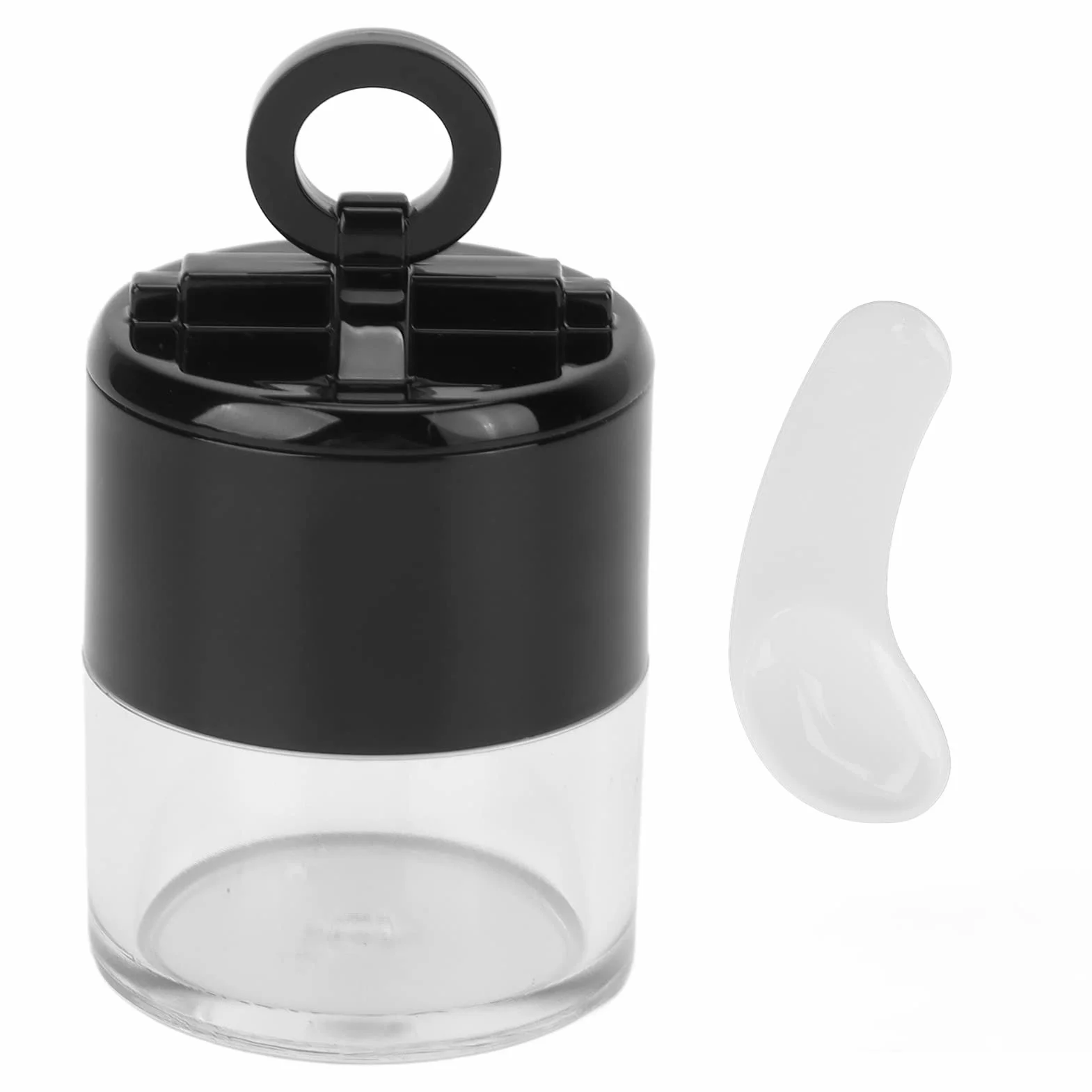 Cipria in Polvere, Custodia in Polvere Portatile con Soffio di Spugna di Funghi, Mini Scatola Vuota Riutilizzabile in Polvere Custodia in Polvere per Fondotinta Cosmetico Fai-da-te, Contenitore per Ba