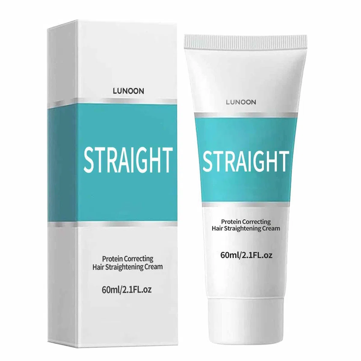 Crema lisciante per capelli, setosa e lucida, prodotti per lo styling dei capelli, Nourishing Fast Smoothing Collagen Hair Straightener Cream for All Hair Type (60 ml)